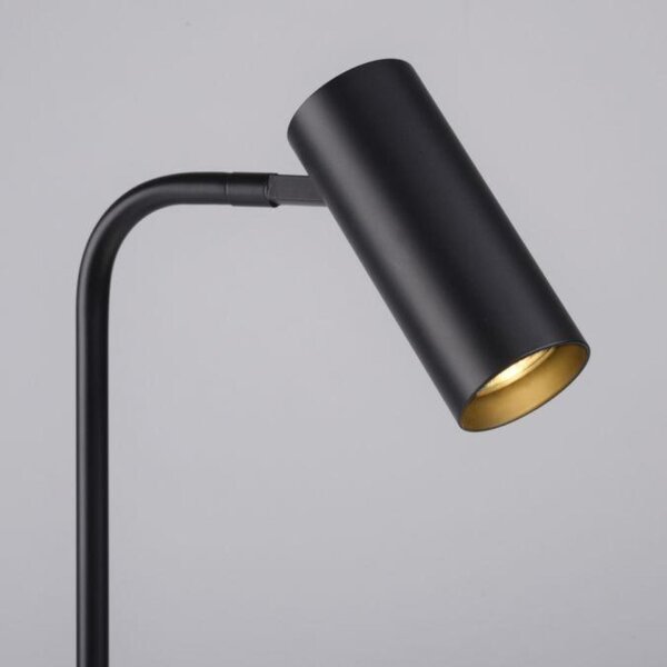 PAUL NEUHAUS JUST LIGHT Kolekce Schöner Wohnen LED stolní lampa RIK, černá, třída A, otočné a nastavitelné, šňůrový vypínač 3000K
