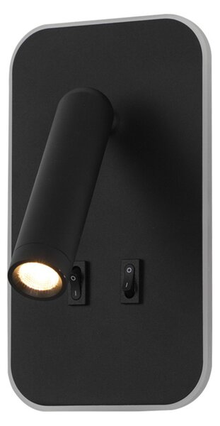 Italux WL-83957-1-BK LED bodové nástěnné svítidlo Doria | 8W LED | 559lm | 3000K