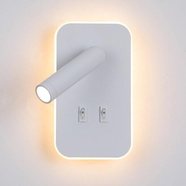 Italux WL-83957-1-WH LED bodové nástěnné svítidlo Doria | 8W LED | 559lm | 3000K