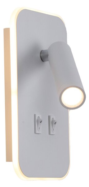 Italux WL-83957-1-WH LED bodové nástěnné svítidlo Doria | 8W LED | 559lm | 3000K