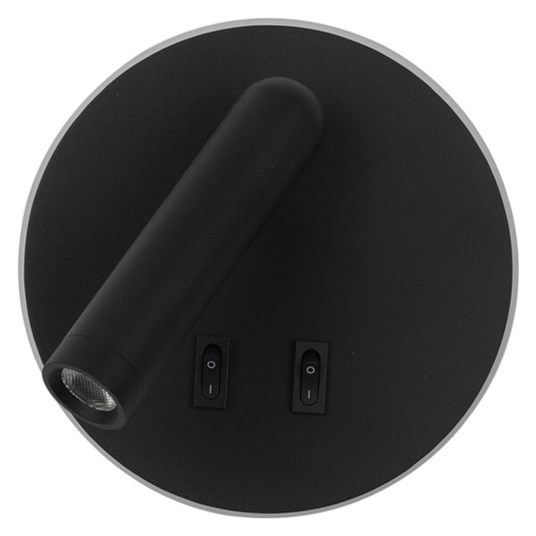 Italux WL-53742-1-BK LED bodové nástěnné svítidlo Furla | 8W LED | 516lm | 3000K