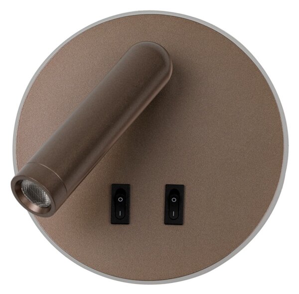 Italux WL-53742-1-CF LED bodové nástěnné svítidlo Furla | 8W LED | 516lm | 3000K