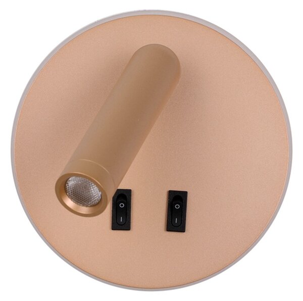 Italux WL-53742-1-GD LED bodové nástěnné svítidlo Furla | 8W LED | 516lm | 3000K
