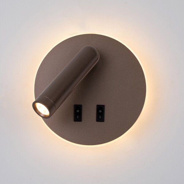 Italux WL-53742-1-CF LED bodové nástěnné svítidlo Furla | 8W LED | 516lm | 3000K