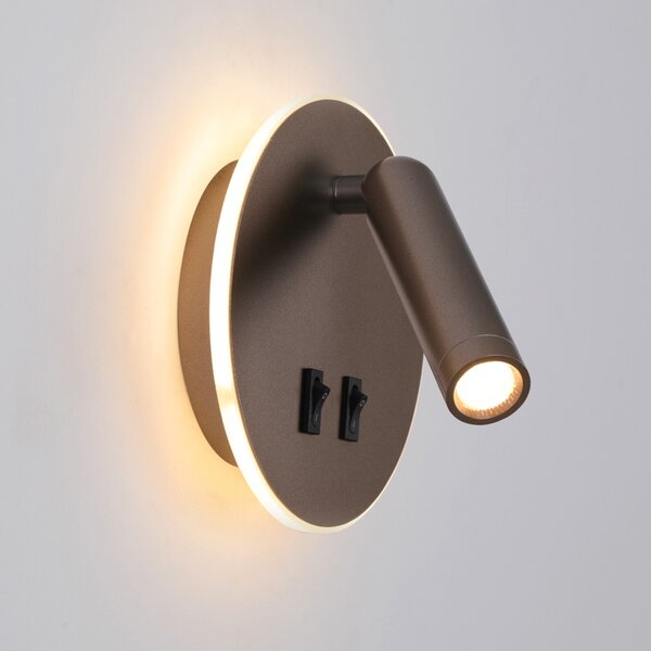 Italux WL-53742-1-CF LED bodové nástěnné svítidlo Furla | 8W LED | 516lm | 3000K