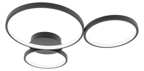 Italux SPL-20452-3-BK LED přisazené stropní svítidlo Maver | 40W LED | 2100lm | 3000-6000K