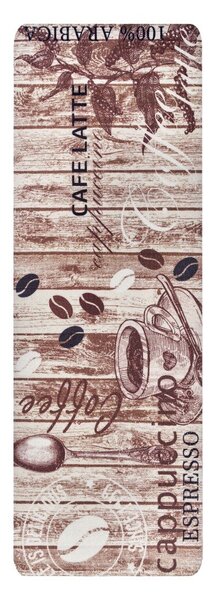 Hnědý kuchyňský běhoun Hanse Home Delicious Coffee, 67 x 180 cm