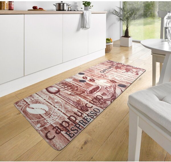 Hnědý kuchyňský běhoun Hanse Home Delicious Coffee, 67 x 180 cm