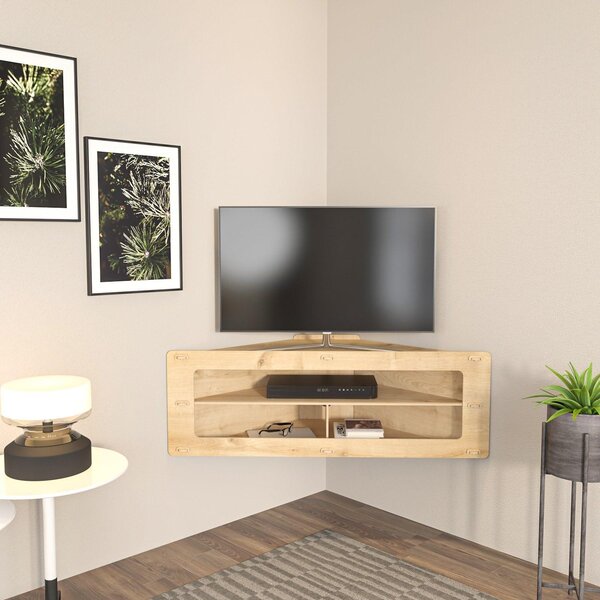 Elegantní televizní stolek z buku, rozměry 120 cm x 40 cm x 45 cm, povrch s melaminovou vrstvou