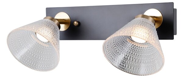 Italux WL-34393-2-BK-HBR LED bodové stropní svítidlo Orella | 8W LED | 466lm | 3000K