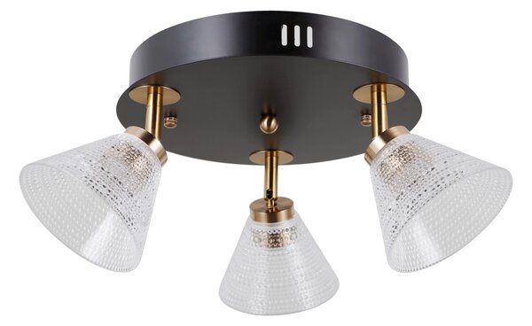 Italux WL-34393-3R-BK-HBR LED bodové stropní svítidlo Orella | 12W LED | 750lm | 3000K