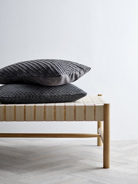 Södahl 15489 Dekorativní polštář Wave Knit 40 x 60 cm popelavý