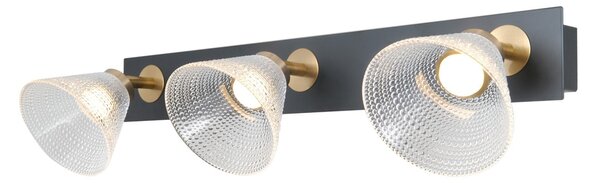 Italux WL-34393-3-BK-HBR LED bodové stropní svítidlo Orella | 12W LED | 750lm | 3000K