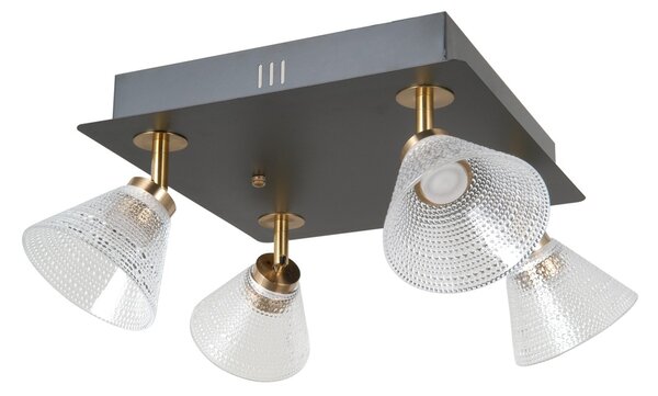 Italux WL-34393-4S-BK-HBR LED nástěnné svítidlo Orella | 16W LED | 788lm | 3000K