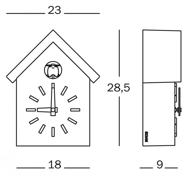 Magis nástěnné hodiny Cu-Clock