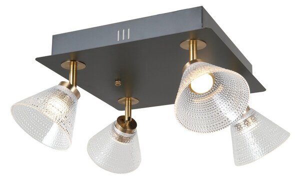 Italux WL-34393-4S-BK-HBR LED nástěnné svítidlo Orella | 16W LED | 788lm | 3000K