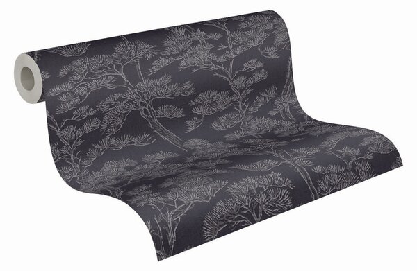 A.S. Création | Vliesová tapeta na zeď Vibes & Styles 79001-1 | 0,53 x 10,05 m | modrá, šedá