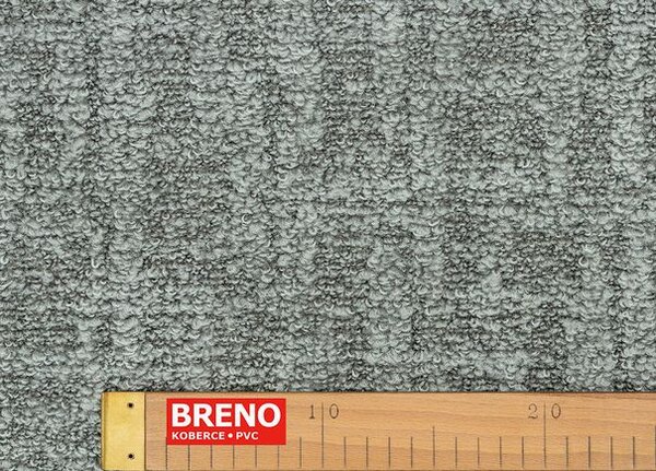 Breno Metrážový koberec RIFF 94 šedý, šíře 400 cm, Šedá