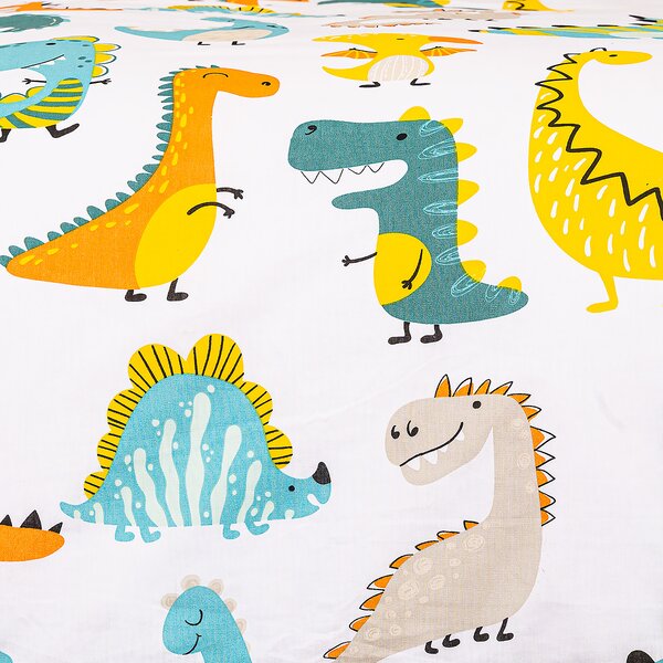 4Home Dětské bavlněné povlečení Little dino, 140 x 200 cm, 70 x 90 cm