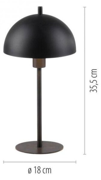 PAUL NEUHAUS JUST LIGHT Kolekce Schöner Wohnen stolní lampa ALI, černá, 1,5 m dlouhý kabel