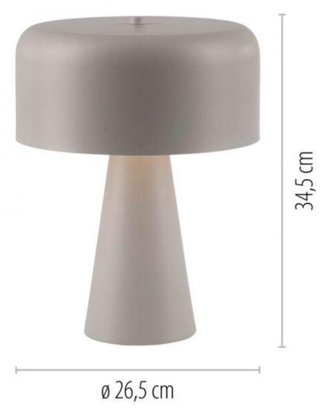PAUL NEUHAUS JUST LIGHT Kolekce Schöner Wohnen stolní lampa PENTO, písková barva, 1,5 m dlouhý kabel