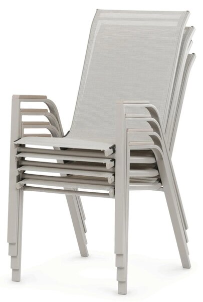 Vikio Zahradní jídelní set 150x90 pro 6 osob bežová AZS156BE-6