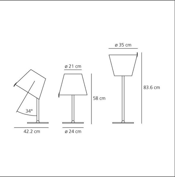 Artemide designové stolní lampy Melampo Tavolo