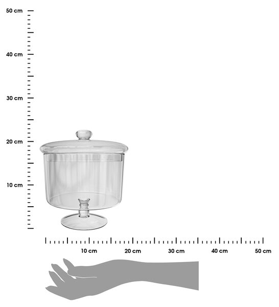 Skleněná nádoba na potraviny Clear Gateaux 1,8l