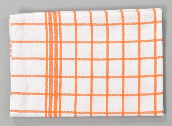 Dobrý Textil Bavlněná kuchyňská utěrka MONA - Oranžová