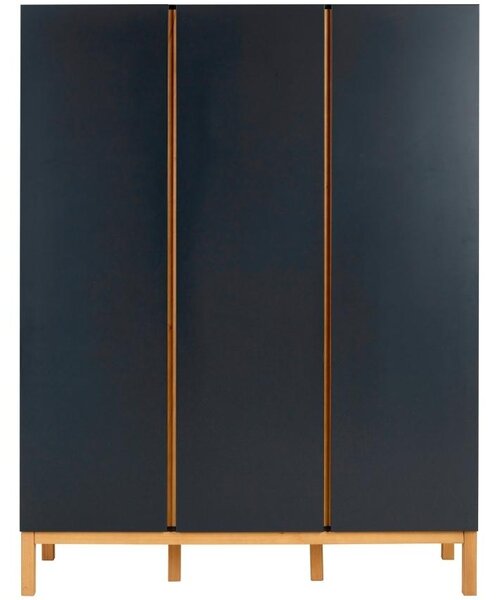 Antracitově šedá lakovaná skříň Quax Indigo 198 x 152 cm