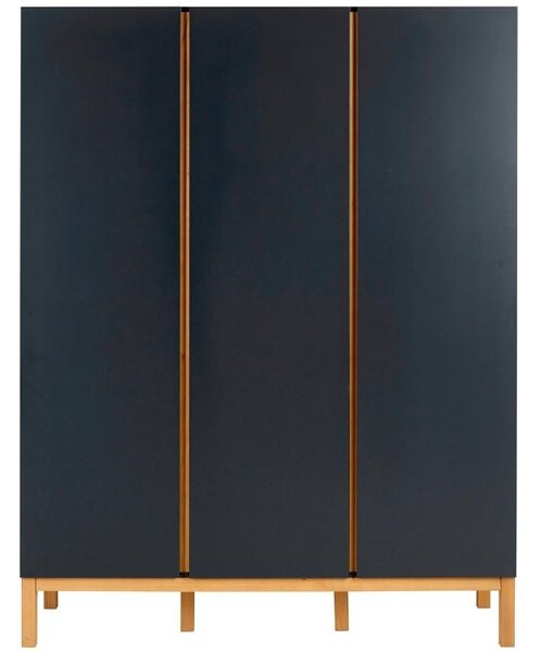 Antracitově šedá lakovaná skříň Quax Indigo 198 x 152 cm