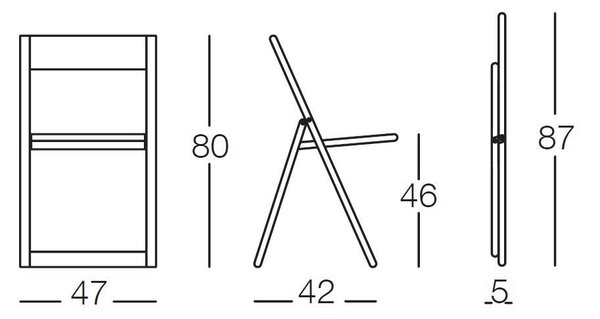Magis designové skladácí židle Aviva