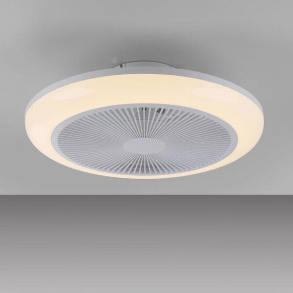 PAUL NEUHAUS JUST LIGHT LED stropní svítidlo s ventilátorem BRANDA bílé RGB CCT RGB/3000-6500K