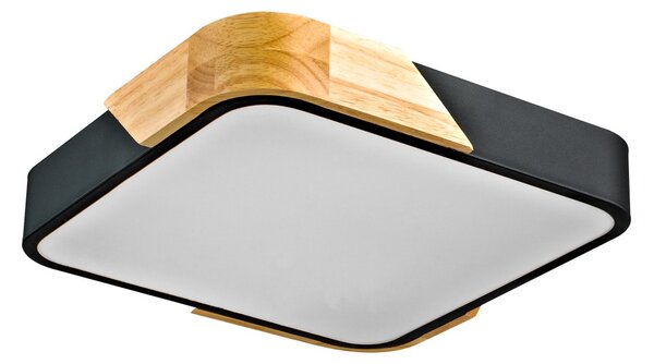 Italux PLF-13187-BK-WO LED přisazené stropní svítidlo Santer | 24W LED | 2400lm | 3000K