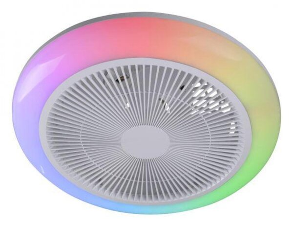PAUL NEUHAUS JUST LIGHT LED stropní svítidlo s ventilátorem BRANDA bílé RGB CCT RGB/3000-6500K