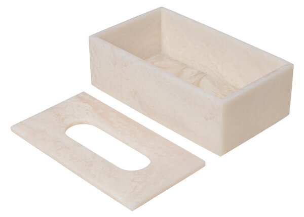 FERM LIVING Krabička na kapesníky Mist, Pearl