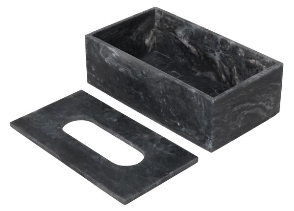 FERM LIVING Krabička na kapesníky Mist, Charcoal