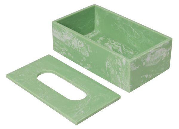 FERM LIVING Krabička na kapesníky Mist, Seafoam