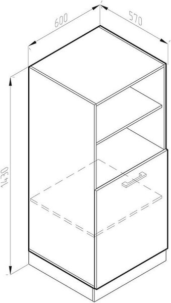 Vicco, vestavěná trouba "R-Line", bílá, venkovský styl, šířka 60 cm