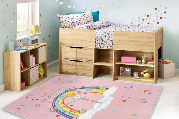 Dětský koberec protiskluzový BAMBINO 41870 Balerína, růžový
