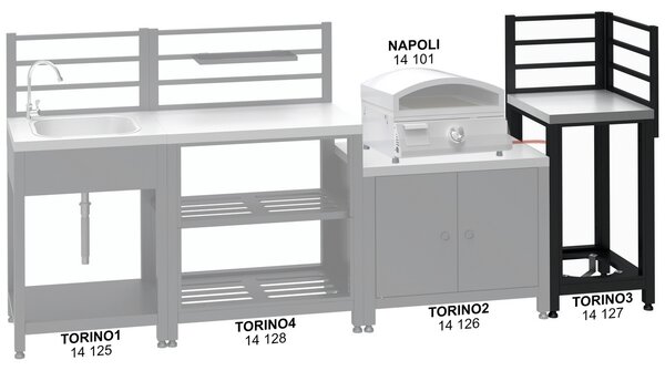 Cattara 14127 modul rohový pro venkovní kuchyň Torino 3