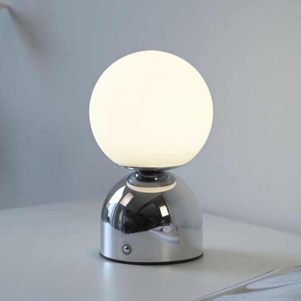 PAUL NEUHAUS JUST LIGHT Kolekce Schöner Wohnen LED bateriové stolní svítidlo RUDI, chrom, nabíjecí přes USB 3000-6000K