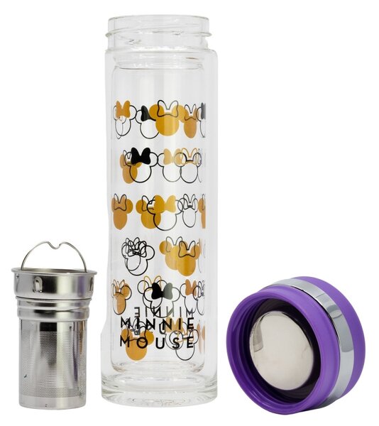 Skleněná láhev s infuserem, 355ml, Stor, Minnie