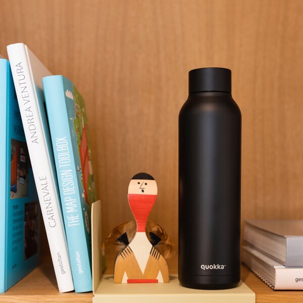 Nerezová termoláhev Solid, 850ml, Quokka, černá