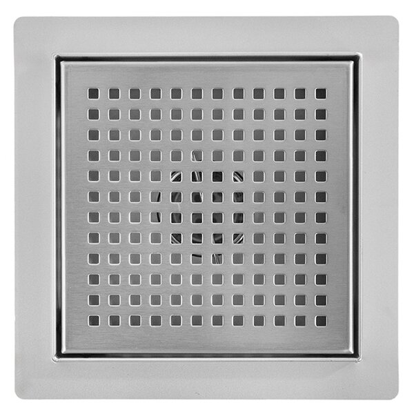 BPS-koupelny Čtvercový sprchový odtokový žlab DL08 QUBE G3 ST 15x15 cm, satén