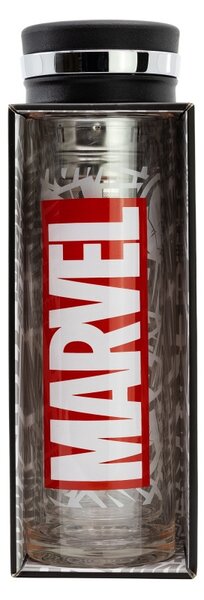 Skleněná láhev s infuserem, 355ml, Stor, Marvel