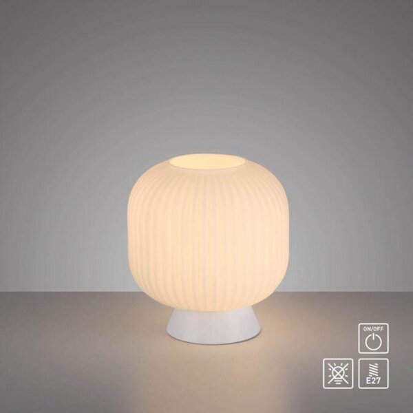 PAUL NEUHAUS JUST LIGHT Kolekce Schöner Wohnen stolní lampa NAMI, bílá, E27, vhodné pro LED žárovky