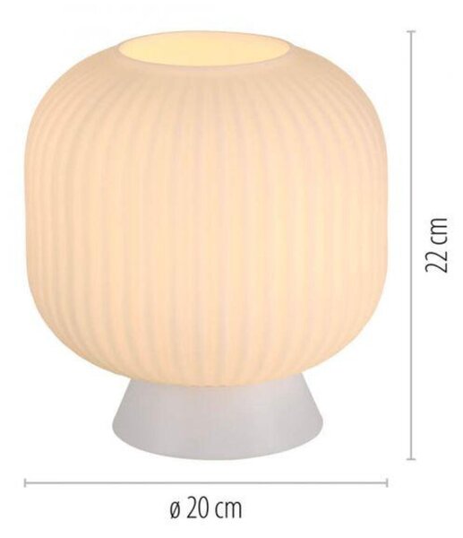 PAUL NEUHAUS JUST LIGHT Kolekce Schöner Wohnen stolní lampa NAMI, bílá, E27, vhodné pro LED žárovky