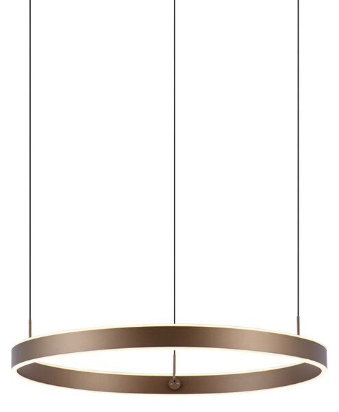 Designové závěsné svítidlo tmavě bronzové s 3-stupňovým stmíváním - Titmus
