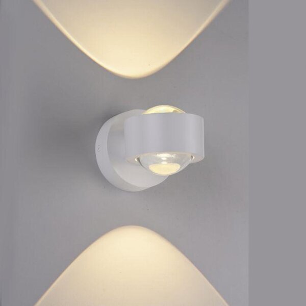 PAUL NEUHAUS JUST LIGHT Kolekce Schöner Wohnen LED nástěnné svítidlo CHIA, bílé, Up- & Down Light 3000K